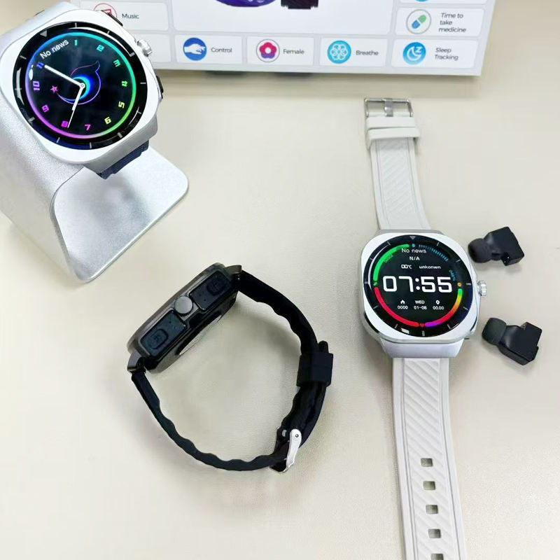 2 in 1 Smart Watch with Earbuds Z19 Bluetooth Calling Fitness Tracker Smartwatch + Wireless Earphones - Image 3