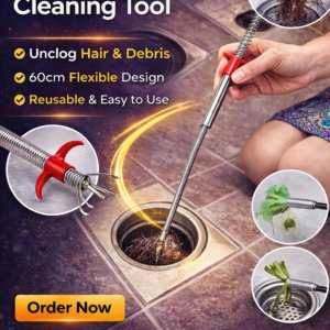 Spring Tube Cleaning Tool – Flexible Drain Cleaner (60cm)