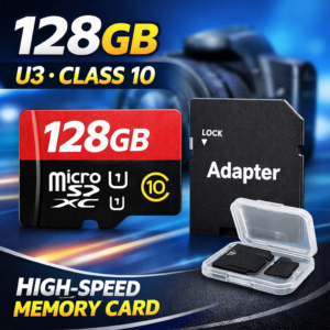 128GB High-Speed Micro SD Card Class 10 U3 – TF Memory Card for Mobile & Camera