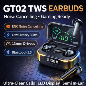 GT02 13mm Diaphragm ENC TWS Wireless Earbuds