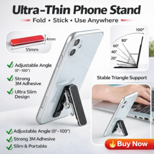 Universal Ultra-Thin Adhesive Foldable Phone Stand Holder