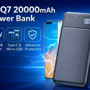 IS-Q7 20000mAh Slim Power Bank with Dual USB & Type-C Input