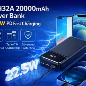 IS-H32A 20000mAh 22.5W PD Fast Charging Power Bank with LED Display