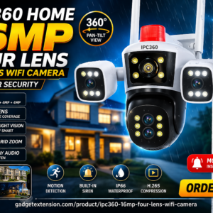 IPC360 Home 16MP Four Lens Wireless WiFi Outdoor 360° Security CCTV Camera