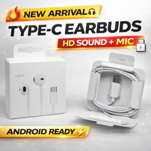 USB-C Type-C Earbuds with Microphone – LHDC Audio, JL Chipset, In-Ear Wired Earphones