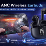 S61 ANC Wireless Earbuds Bluetooth 5.3 – Ultra Low Latency HD Mic with LED Display