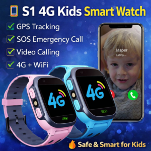 S1 4G Kids Smart Watch Phone with GPS Tracker, SOS Call, Camera & WiFi