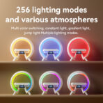 XM-X63 RGB Light Wireless Charger Speaker with Bluetooth & Desktop Lamp - Image 2