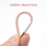 PD 60W USB-C to USB-C Braided Fast Charging Data Cable (Type-C) - Image 2