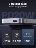 UGREEN 10000mAh 20W Fast Charging Power Bank – Magnetic Wireless Portable Charger with Foldable Stand - Image 5