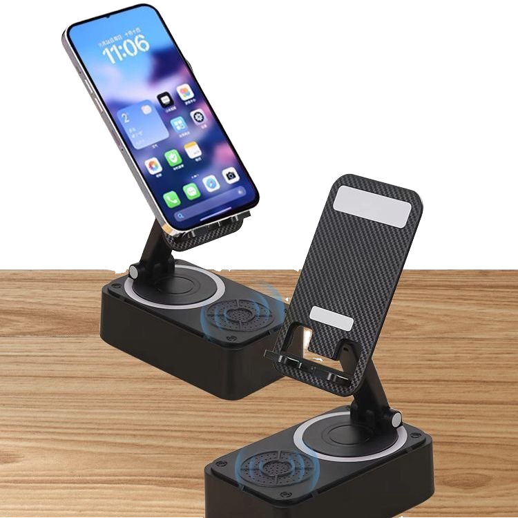3-in-1 Bluetooth Speaker Phone Stand with Power Bank & 360° Rotation - Image 3