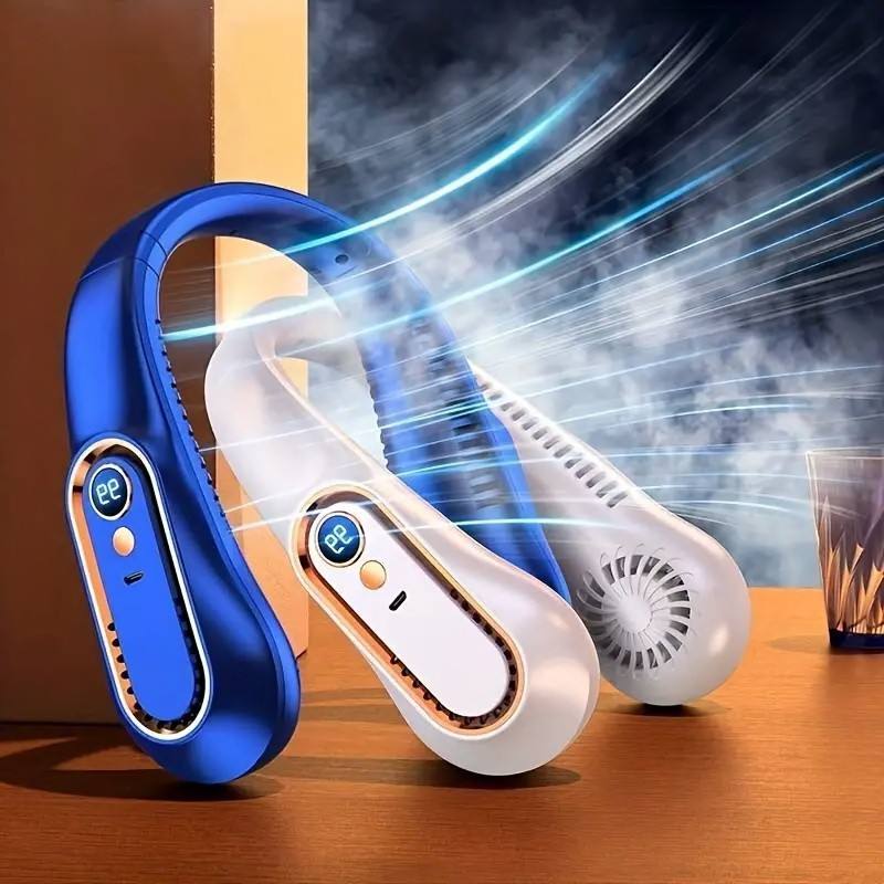 Ultra Mini Animal Fan with Mirror Foldable Rechargeable Fan - Image 4