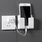 Wall Mounted Organizer Storage Box for Mobile Phone & Remote | Charging Holder Stand - Image 2