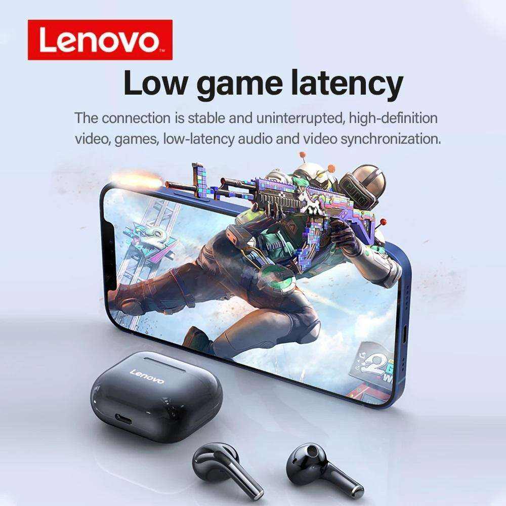 Lenovo LP40 TWS Wireless Earbuds Bluetooth 5.0 HiFi Bass Gaming Earphones - Image 4