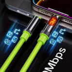240W Type-C to Type-C Fast Charging Cable with Digital Display | 40Gbps High-Speed Data Cable - Image 4