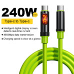 240W Type-C to Type-C Fast Charging Cable with Digital Display | 40Gbps High-Speed Data Cable - Image 2