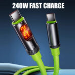 240W Type-C to Type-C Fast Charging Cable with Digital Display | 40Gbps High-Speed Data Cable - Image 6