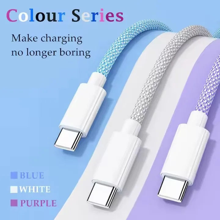 2M 100W High Speed Braided USB to Type-C Fast Charging Cable (5A) - Image 6