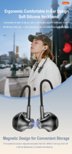 LY-19 Wireless In-Ear Sports Neckband Type-C HIFI Stereo Noise Reduction Earphones - Image 7