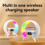 XM-X63 RGB Light Wireless Charger Speaker with Bluetooth & Desktop Lamp - Image 5