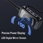 BT5.3 Wireless Neckband Earphones with Mic – 45H Battery, IPX5 Waterproof, LED Indicator (TWS-KG06) - Image 4